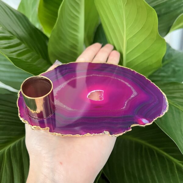 Platter de Ágata - Porta-velas palito - Imagem 12