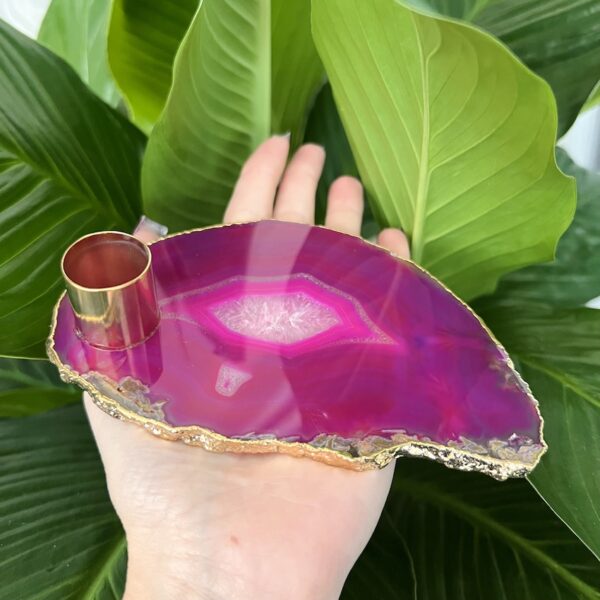 Platter de Ágata - Porta-velas palito - Imagem 14