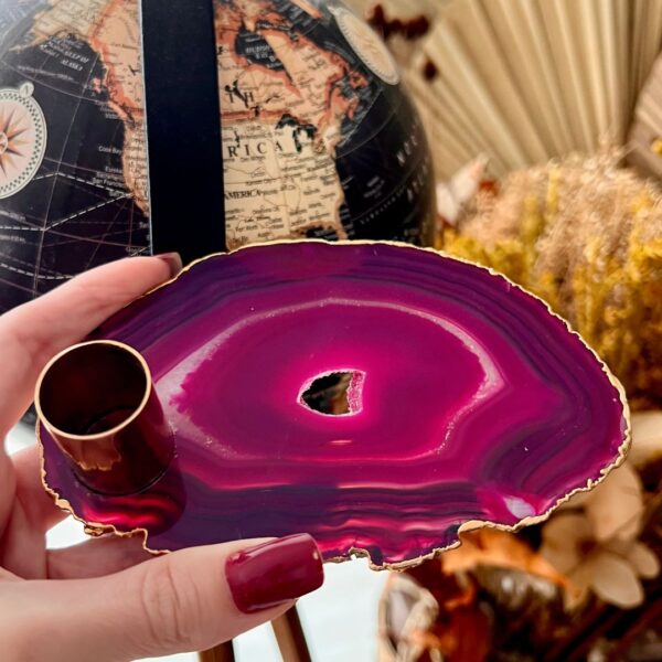 Platter de Ágata - Porta-velas palito - Imagem 7