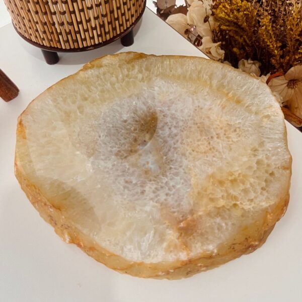 Platter de Ágata - Bandeja Cristal Pedra Natural - 1,996kg - Imagem 3