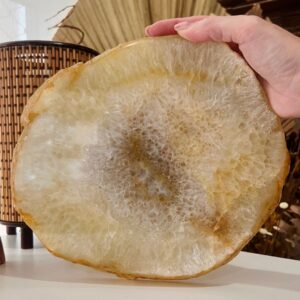 Platter de Ágata - Bandeja Cristal Pedra Natural - 1,996kg