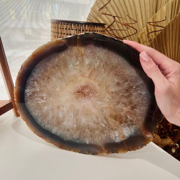 Platter de Ágata - Bandeja Cristal Pedra Natural - 2,740kg