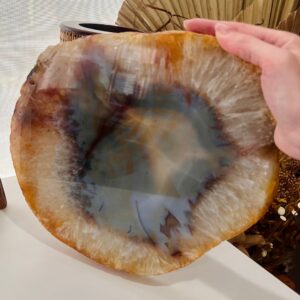 Platter de Ágata - Bandeja Cristal Pedra Natural - 3,085kg