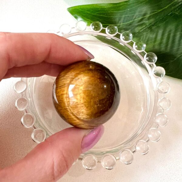 Esfera de Olho de Tigre 3cm - Imagem 2