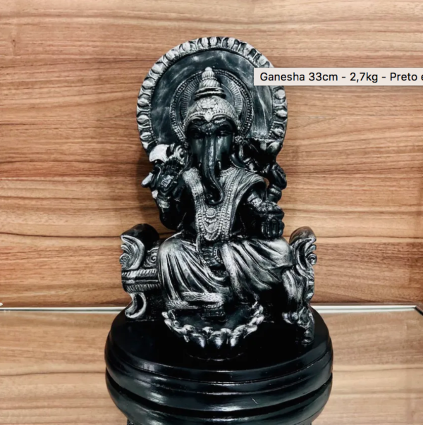 Ganesha - Deus Hindu Da Sabedoria E Prosperidade - 33cm - Imagem 2