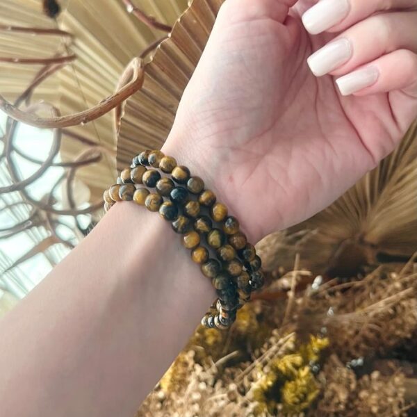 Trio de Pulseiras - Olho de Tigre - Proteção Energética - Image 2