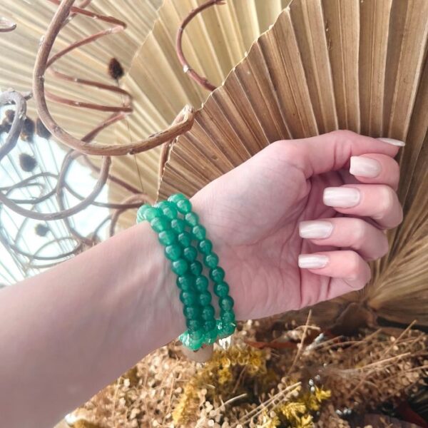 Trio de Pulseiras - Quartzo Verde - Saúde Física - Imagem 3