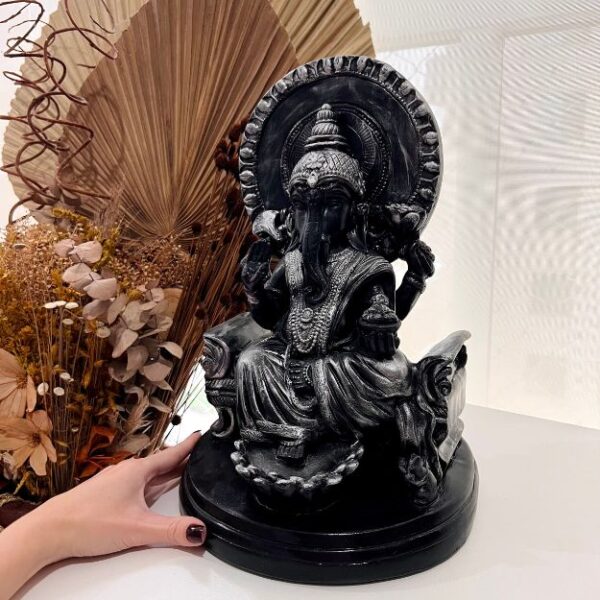 Ganesha - Deus Hindu Da Sabedoria E Prosperidade - 33cm - Imagem 4