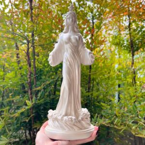 Escultura De Iemanjá - Rainha Do Mar - 31cm - Branca