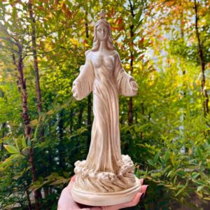 Escultura De Iemanjá - Rainha Do Mar - 31cm - Pérola