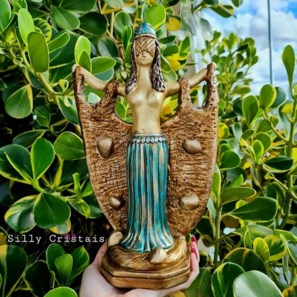 Escultura De Iemanjá - Rainha Do Mar - 26cm