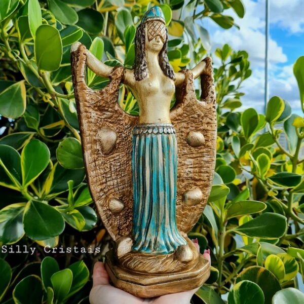 Escultura De Iemanjá - Rainha Do Mar - 26cm - Imagem 3