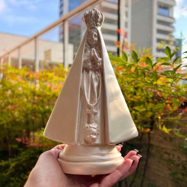 Nossa Senhora Aparecida 22cm - Branca - Imagem 3