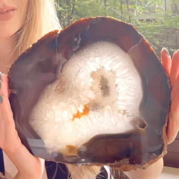 Platter de Ágata - Bandeja Cristal Pedra Natural - 2,189kg - Imagem 4