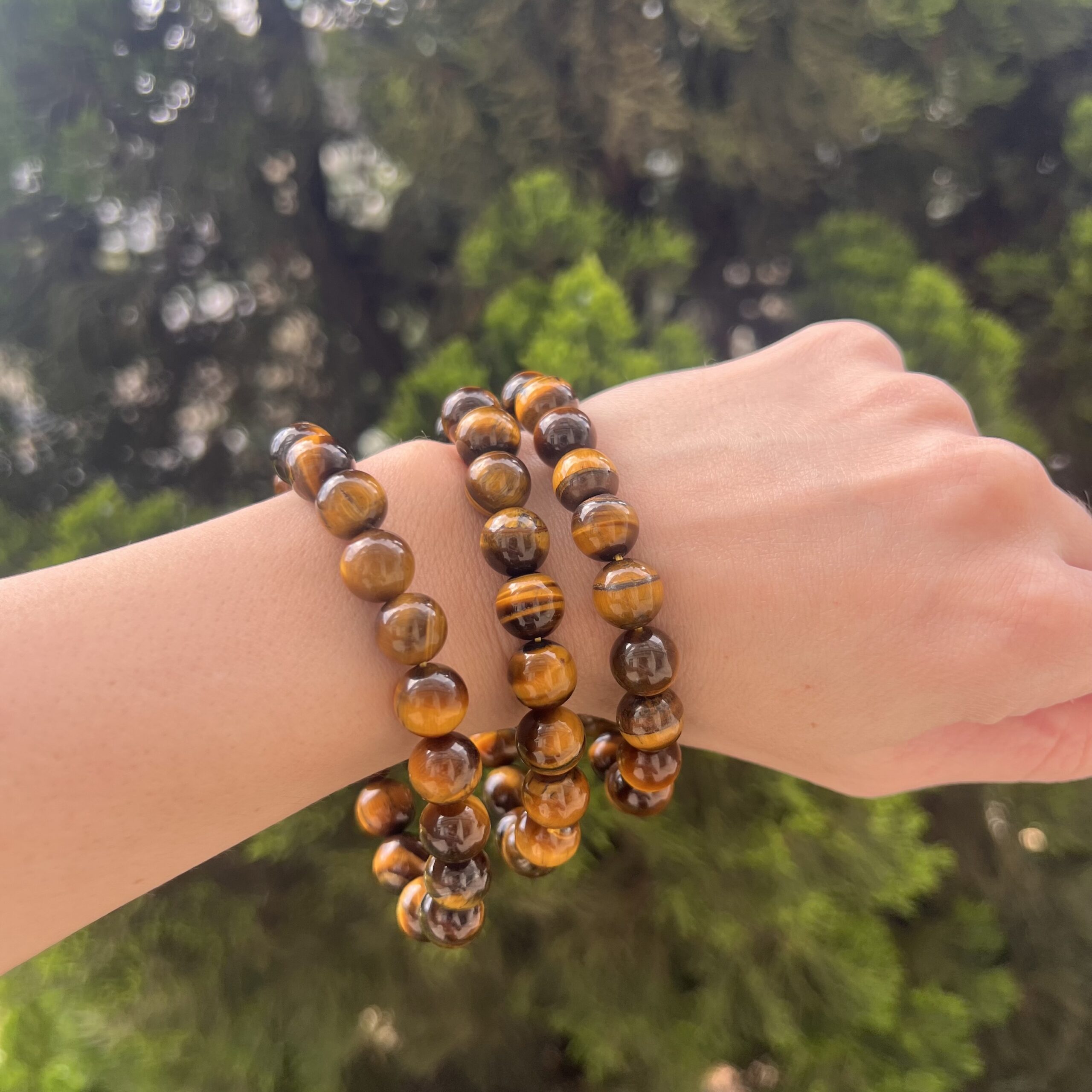 Trio de Pulseiras - Olho de Tigre