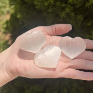 Trio de Corações de Selenita