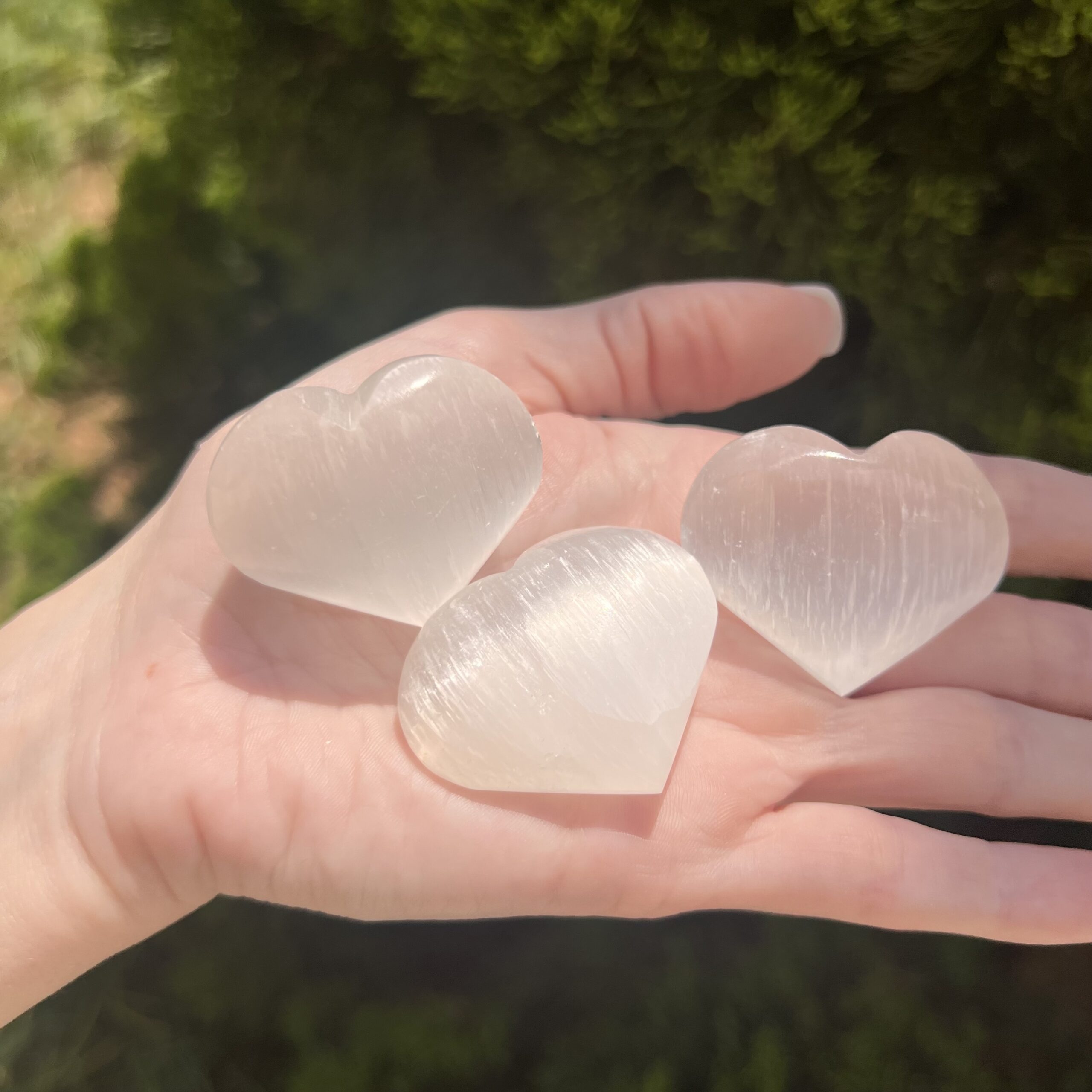 Trio de Corações de Selenita
