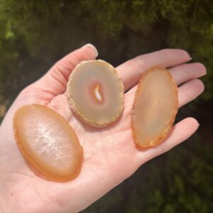 Trio de Platter de Ágata - minis chapas